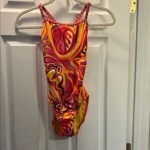 Dolfin Colorful Swirl One-Piece Swimsuit Size 32/6